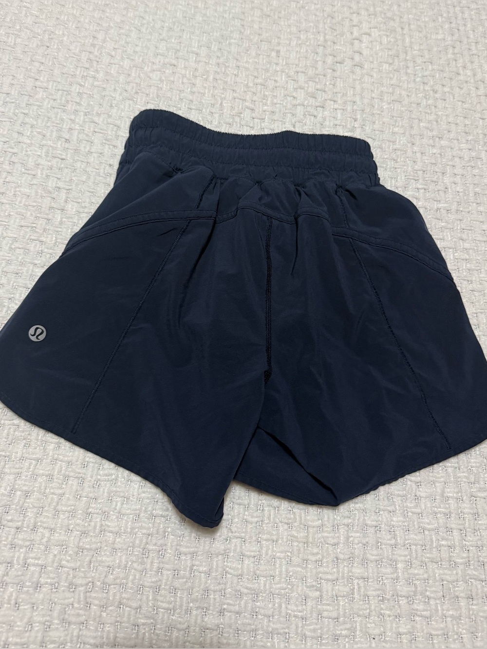 Lululemon Track That navy short. Size 2. Excellent condition
